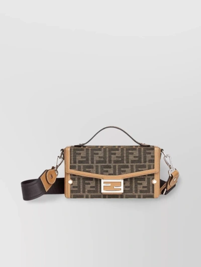 Fendi Soft Trunk Baguette In Marron