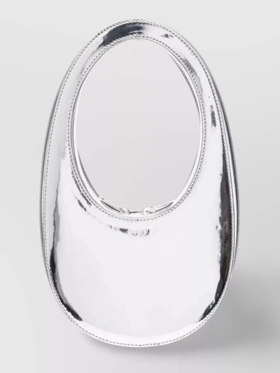 Coperni Patent Mini Shoulder Bag In Silver