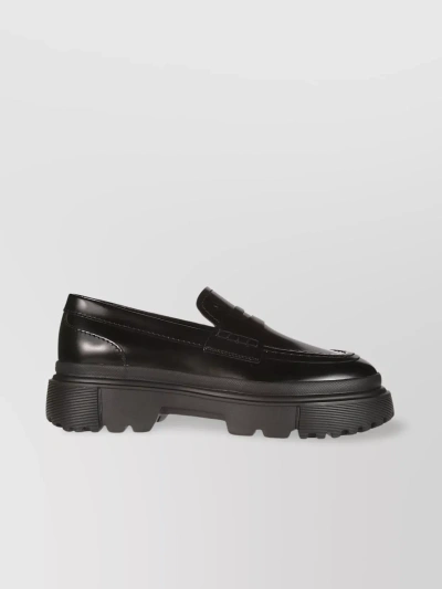 Hogan Chunky Sole Penny Keeper Loafers