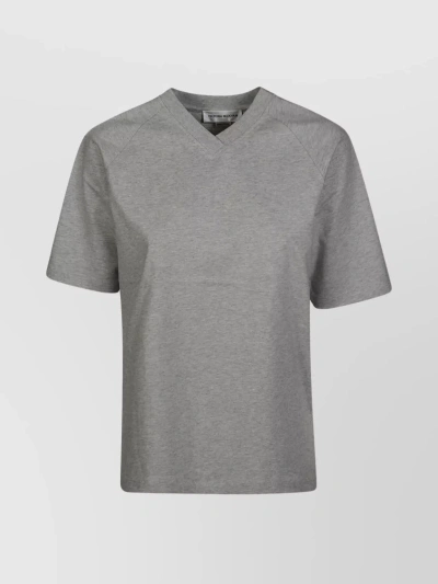 Victoria Beckham T-shirt With Logo In Grey