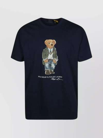 Polo Ralph Lauren Polo Bear Cotton T-shirt In Blue