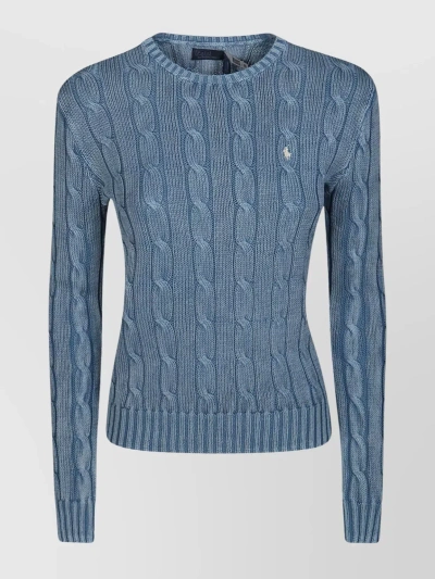 Polo Ralph Lauren Light Blue Cotton Sweater