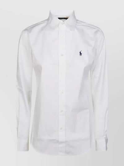 Polo Ralph Lauren Long Sleeves Button Front Shirt Oxford In White