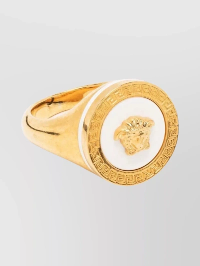 Versace Anello Gold Smalto In Golden