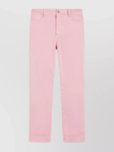Sportmax Button Detailed Straight Leg Trousers In Sabbia