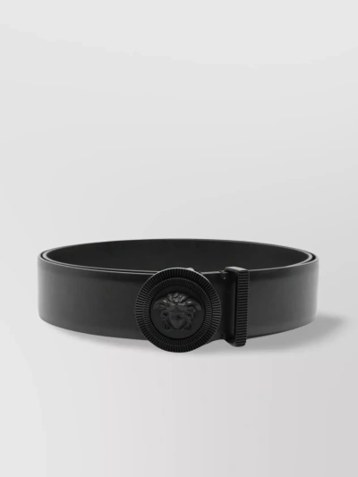 Versace Leather Belt In Black