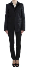 EXTE EXTE ELEGANT THREE-PIECE BLACK PANTS WOMEN'S SUIT