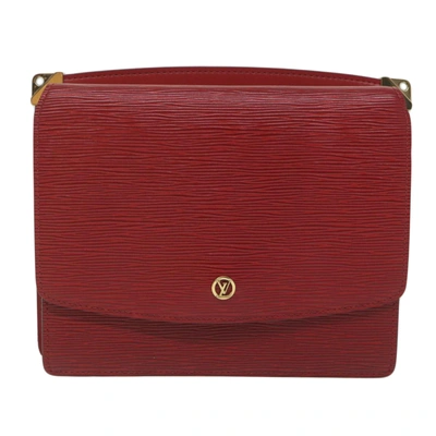 Pre-owned Louis Vuitton Grenelle Red Leather Shoulder Bag ()