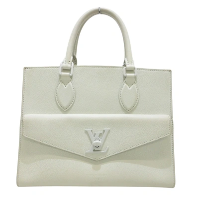 Pre-owned Louis Vuitton Lockme Beige Leather Tote Bag ()