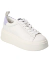 Ash Low Top Leather Platform Sneakers In White