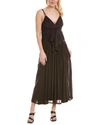 REBECCA TAYLOR RUCHED MAXI DRESS