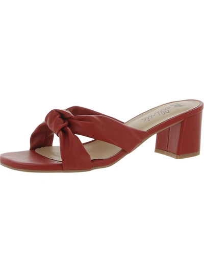 Bellini Focus Womens Dressy Slip On Heels In Red