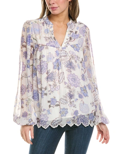 Hemant & Nandita Boho Top In Blue