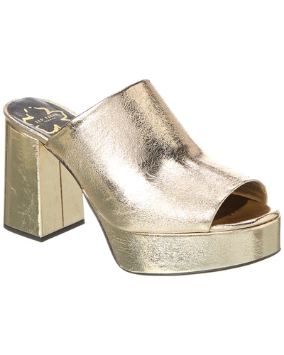 Ted Baker Deltino Platform Sandal In Gold