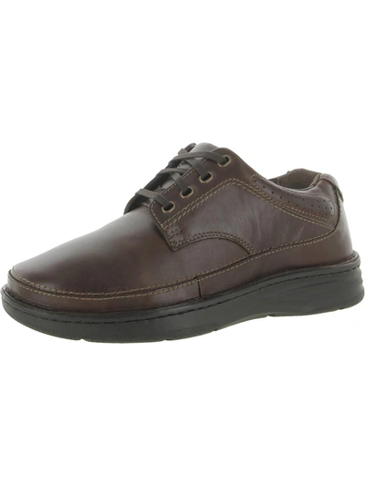 Drew Toledo Mens Leather Flats Oxfords In Brown