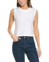 Michael Stars Johnnie Cropped Muscle Tank In White