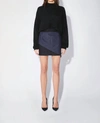 Rta Keren Skirt In Contrast Denim In Multi