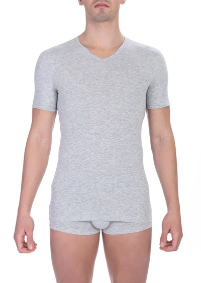 Bikkembergs Cotton Men's T-shirt In Grey