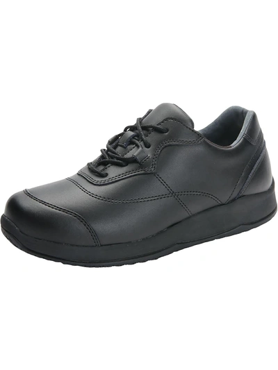 Drew Basil Womens Leather Comfort Insole Walking Shoes In Black