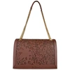 Baldinini Trend Brown Leather Di Calfskin Crossbody Bag In Brown