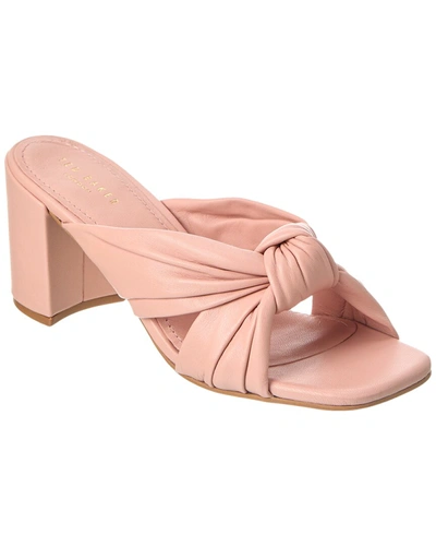 Ted Baker Shennly Leather Sandal In Pink