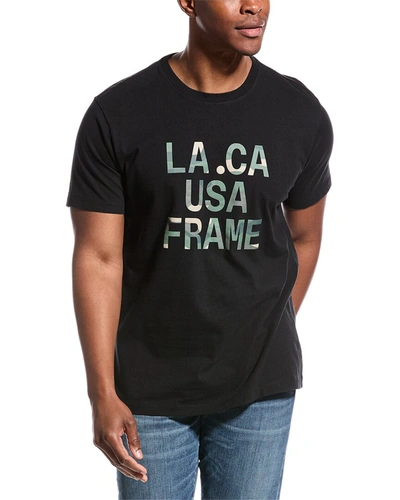 Frame Camo Graphic T-shirt In Black