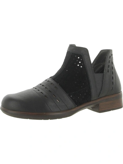 Naot Rivotra Womens Leather Slip-on Ankle Boots In Black