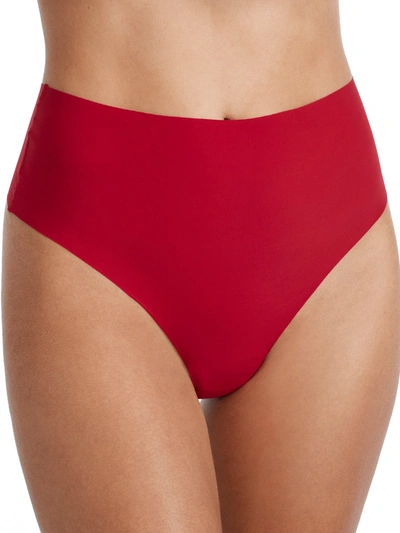 B.tempt'd By Wacoal B. Tempt'd By Wacoal Women's B. Bare High-waist Thong In Red