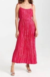 ULLA JOHNSON ORLA MIDI DRESS IN ORCHID PINK