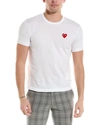 Comme Des Garçons Cdg Play Invader Heart Pixel T-shirt In White