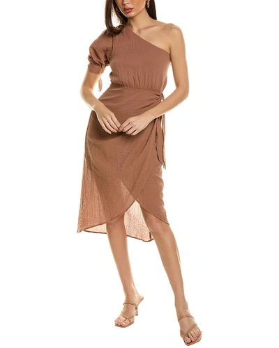 Auguste Addison Midi Dress In Brown