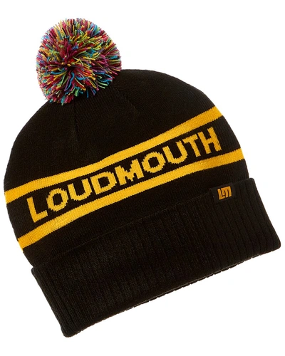 Loudmouth Knit Cap In Black