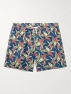 HARTFORD MEN'S SHORT SWIMWEAR IN BLUE AND RED FLORAL PRINT