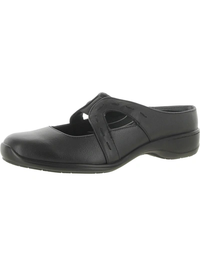 Ros Hommerson Shoenanigan Womens Leather Slip-on Mules In Black