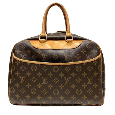 Pre-owned Louis Vuitton Deauville Canvas Handbag () In Brown