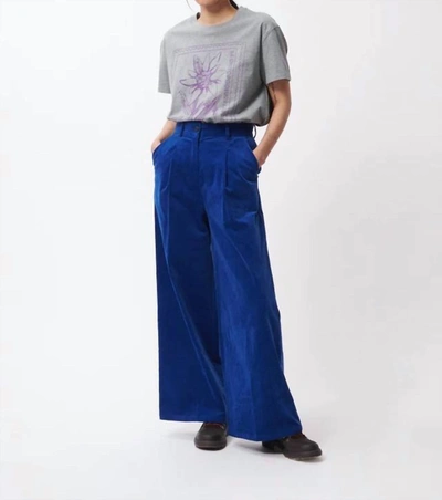 Frnch Wide Leg Pant In Blue