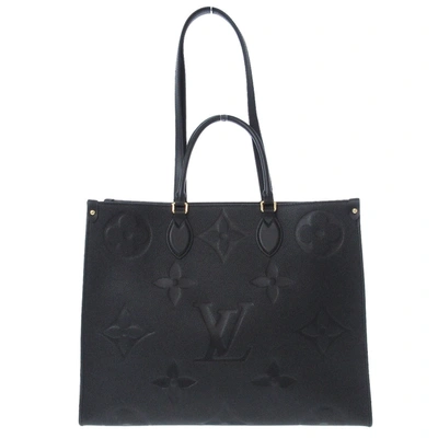 Pre-owned Louis Vuitton Onthego Gm Canvas Tote Bag () In Black