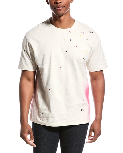 Frame Denim Oversized Color Spray T-shirt In White