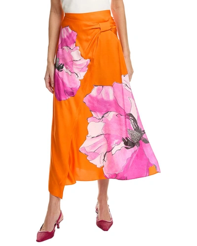 TED BAKER GATHERED FRONT SKIRT