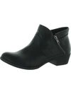 Sun + Stone Adelinee Womens Padded Insole Almond Toe Ankle Boots In Black
