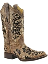 CORRAL A3648 WOMENS LEATHER EMBELLISHED COWBOY, WESTERN BOOTS