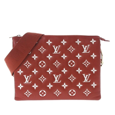 Pre-owned Louis Vuitton Coussin Leather Shoulder Bag () In Red