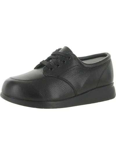 Drew New Villager Womens Leather Lifestyle Casual And Fashion Sneakers In Black