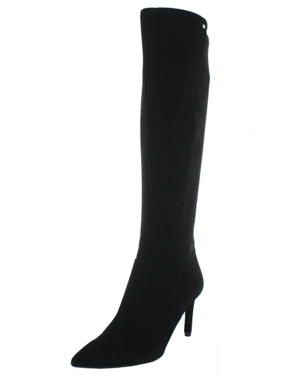 Michael Michael Kors Dorothy Womens Suede Tall Knee-high Boots In Black