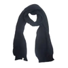 NIRVANNA DESIGNS LAURENT RIB SCARF IN BLACK