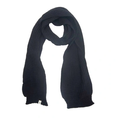 Nirvanna Designs Laurent Rib Scarf In Black