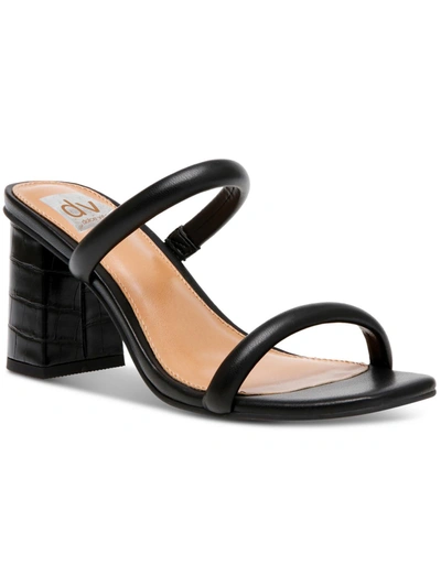Dolce Vita Tilla Womens Slip-on Manmade Materials Block Heels In Black