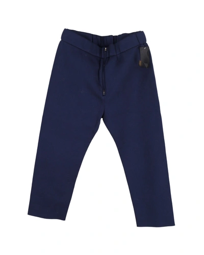 Marni Elasticated Zip Trousers In Blue Viscose