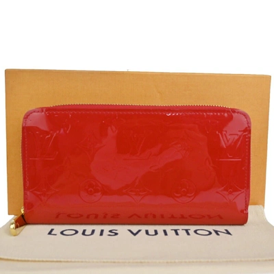 Pre-owned Louis Vuitton Zippy Leather Wallet () In Red