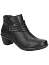 Easy Street Fernanda Womens Faux Leather Booties Ankle Boots In Black